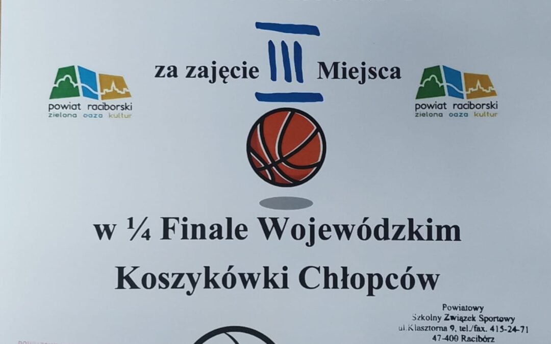 III miejsce koszykarzy