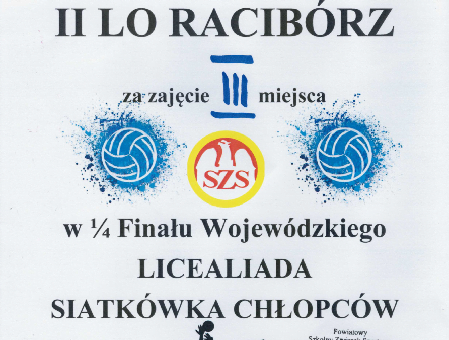 III miejsce Siatkarzy
