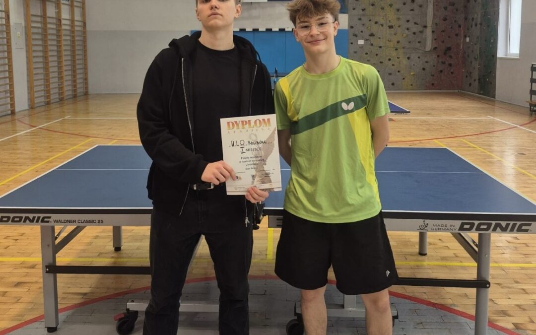 Sukcesy uczniów – tenis stołowy