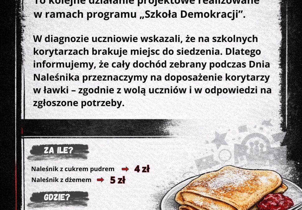 DZIEŃ NALEŚNIKA w ramach programu „Szkoła demokracji”.