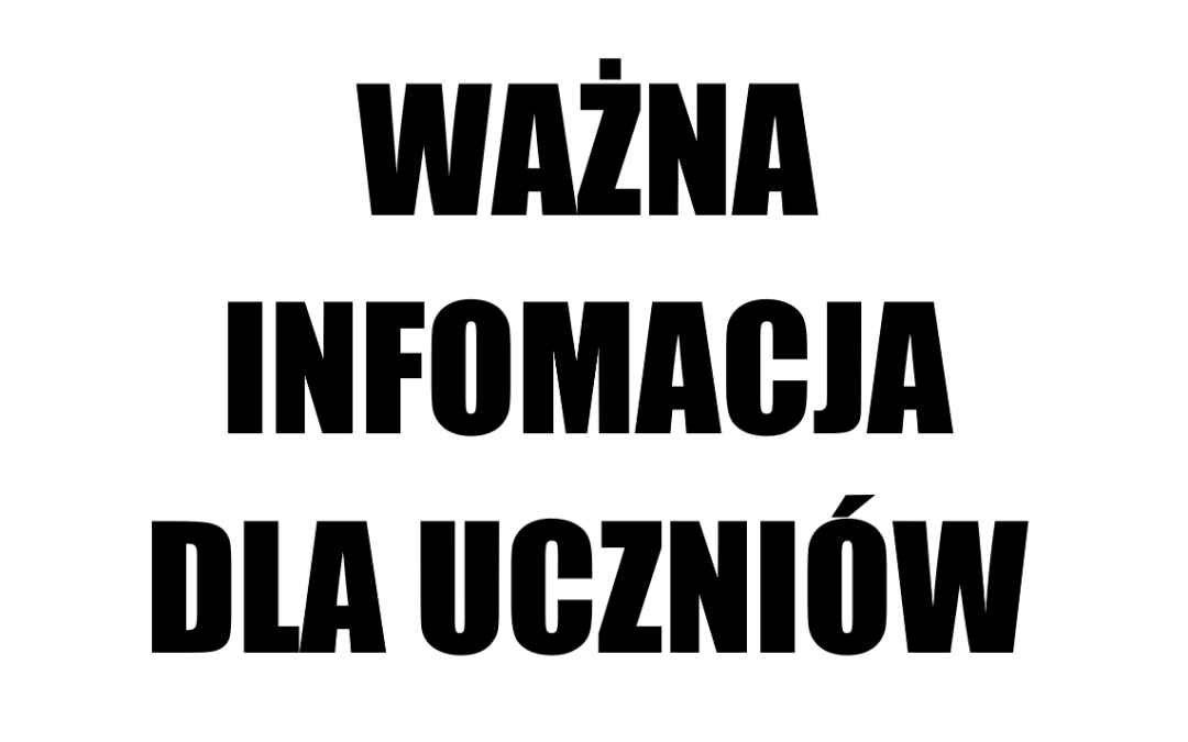 INAUGURACJA roku szkolnego – dodatkowe informacje